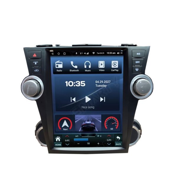 Android Screen For Toyota Highlander 2009-2013 -Tesla